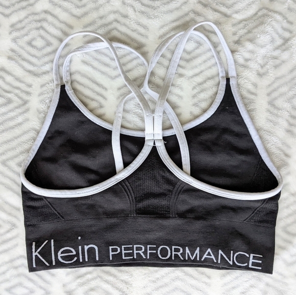 CALVIN Klein Performance Low Impact Ruched Front Strappy Sports Bra small b057 - Picture 4 of 6